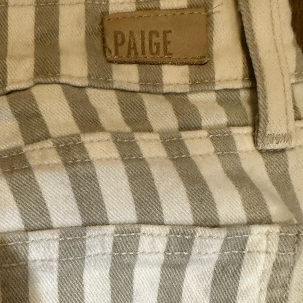 Paige Jeans-Verdugo Ankle-Desert Khaki Stripes-Size 28 - Picture 8 of 10